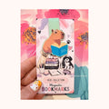 Capybara reading a book magnetic bookmark from the Clearly Boujee Kids Collection