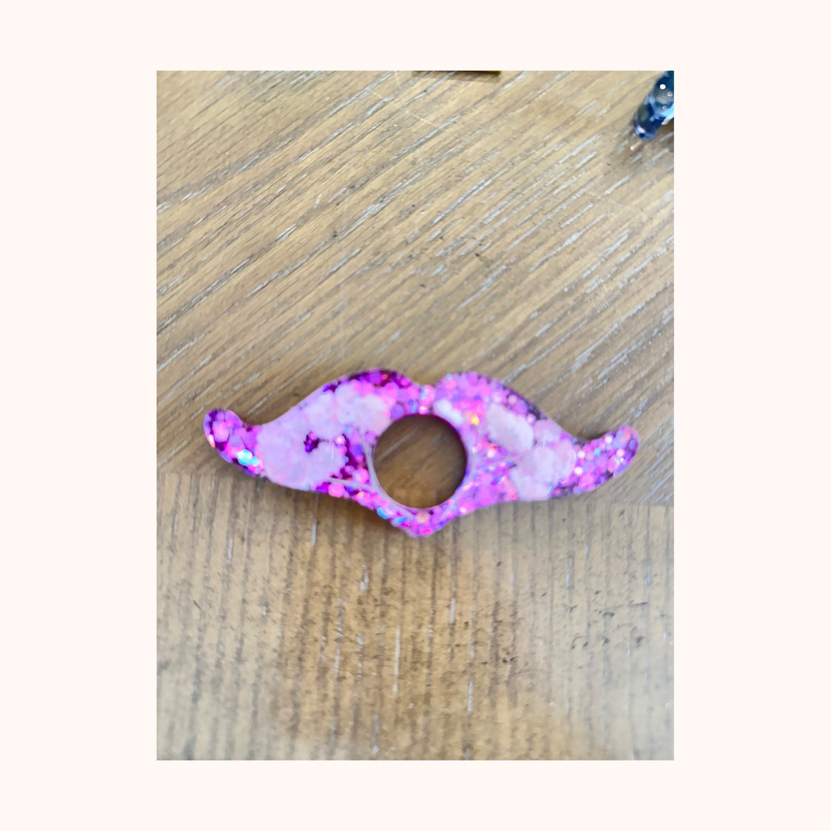 Custom mustache page holder